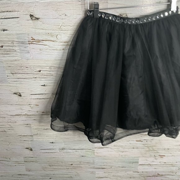 My Michelle black gray sparkle two piece set crop top tulle skirt size 3 - Picture 12 of 16